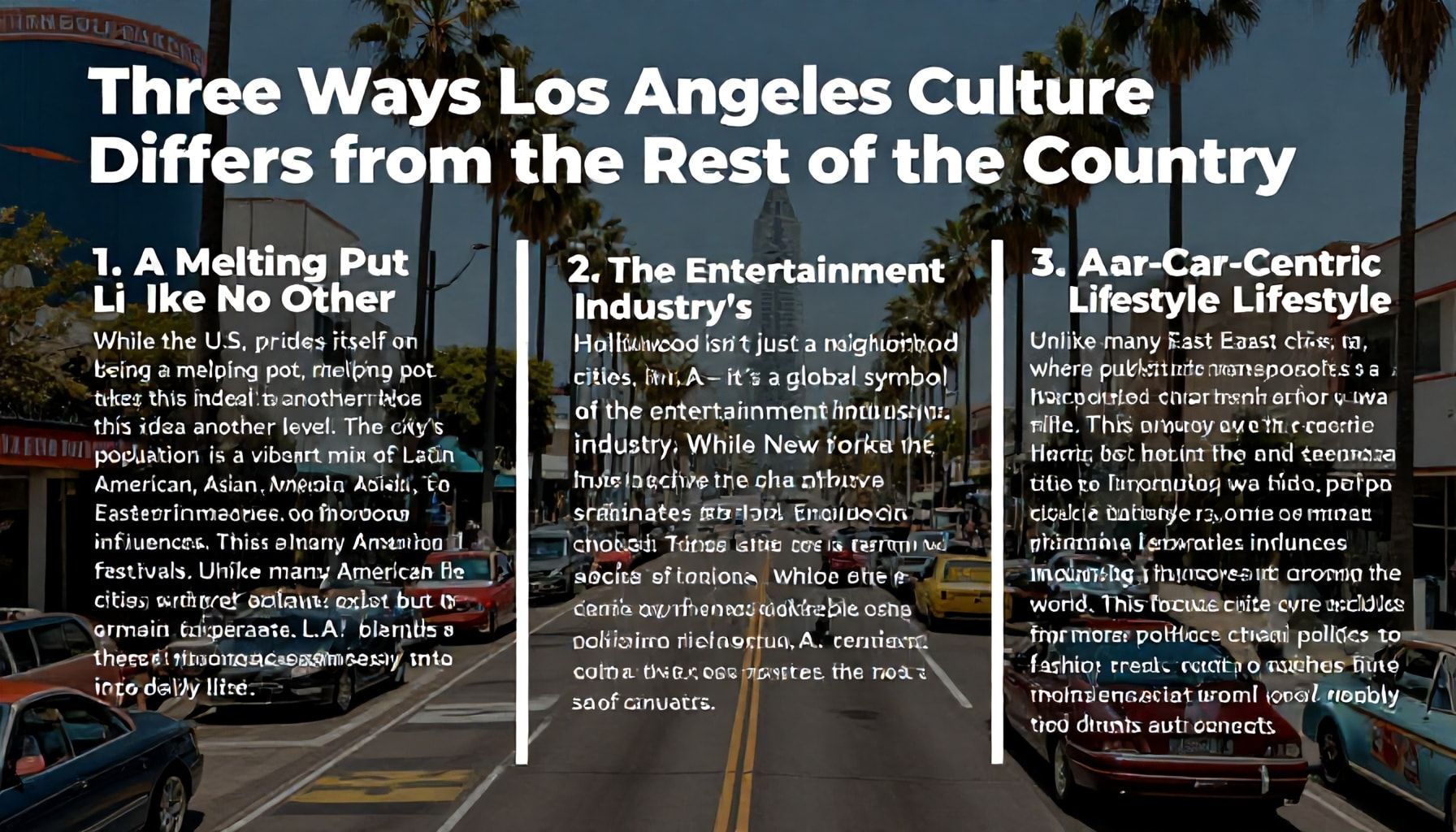 3 formas en que la cultura de Los Ángeles difiere del resto del país*