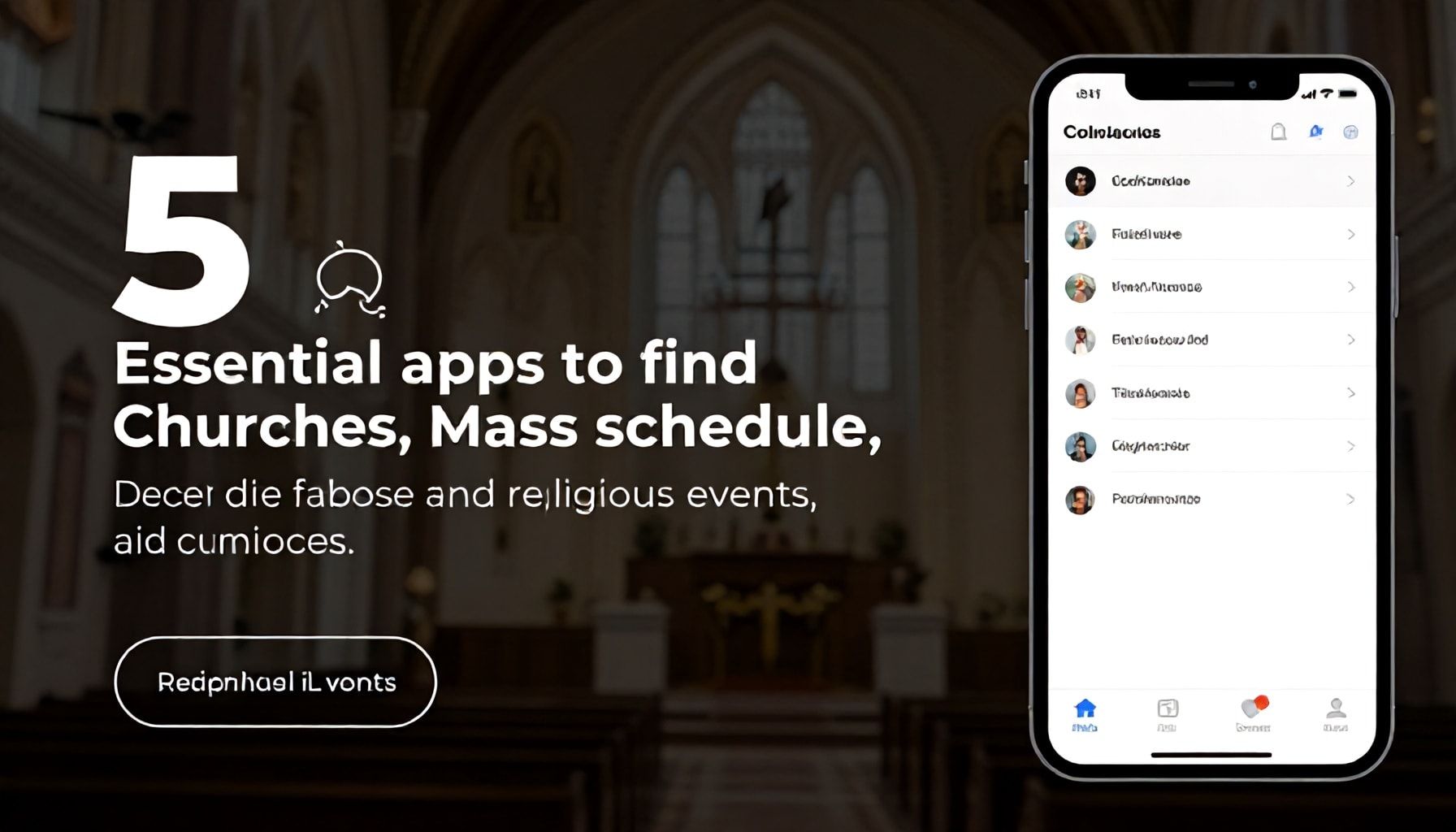 5 apps imprescindibles para encontrar iglesias, horarios de misa y eventos religiosos*