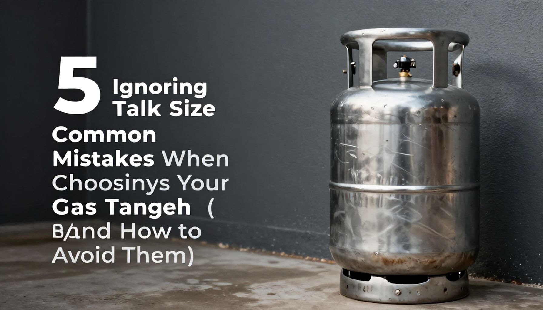 5 errores comunes al elegir tu tanque de gas (y cómo evitarlos)*