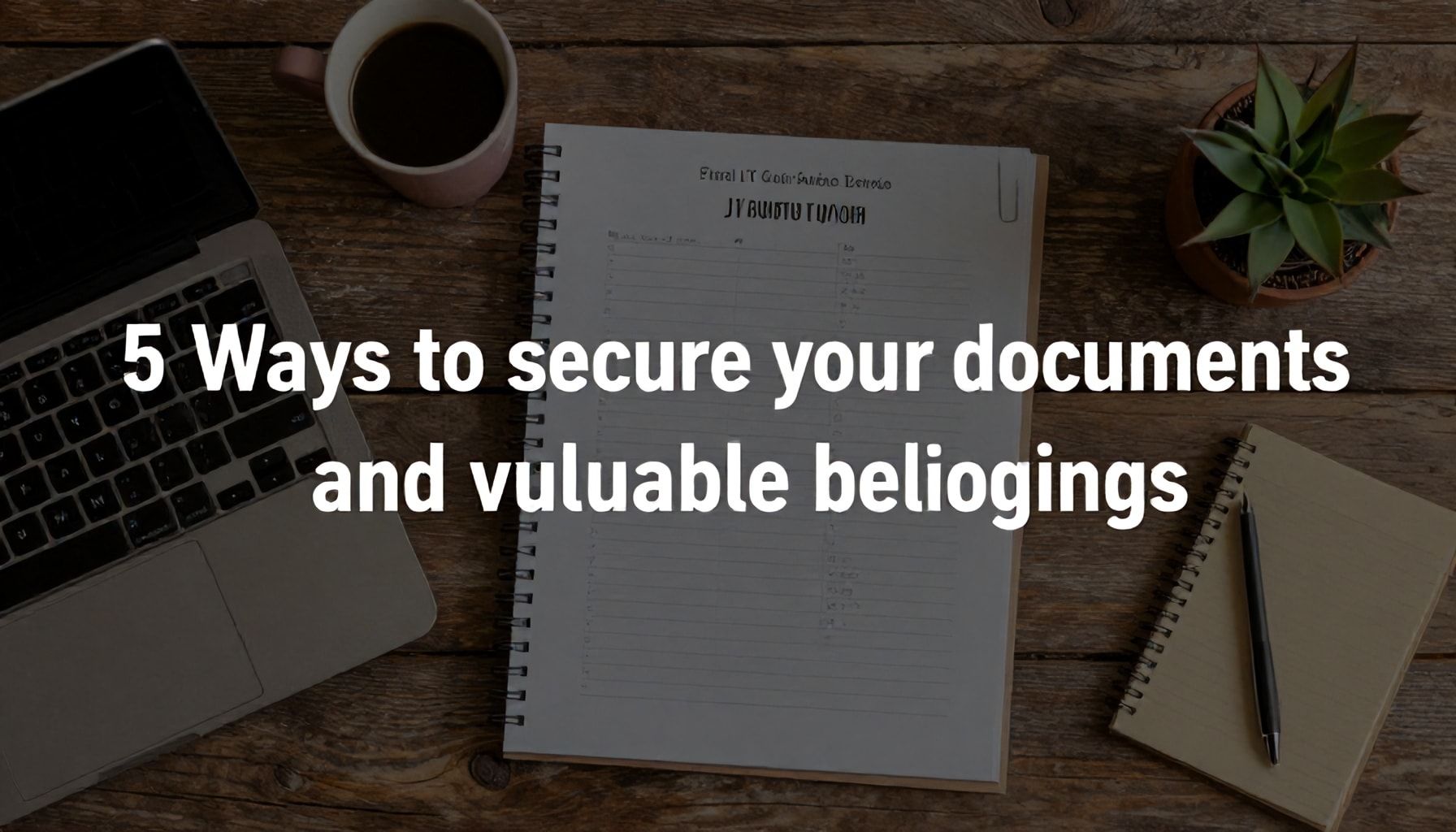 5 formas de asegurar tus documentos y pertenencias valiosas*