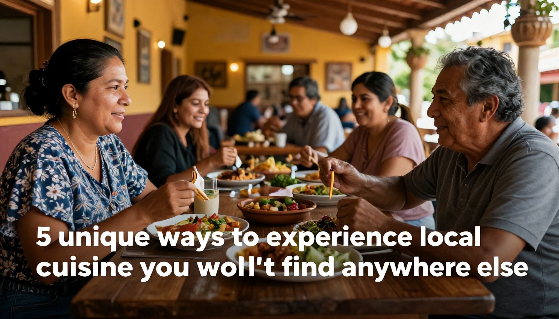 5 formas de disfrutar de la gastronomía local que no encontrarás en ningún otro lugar*