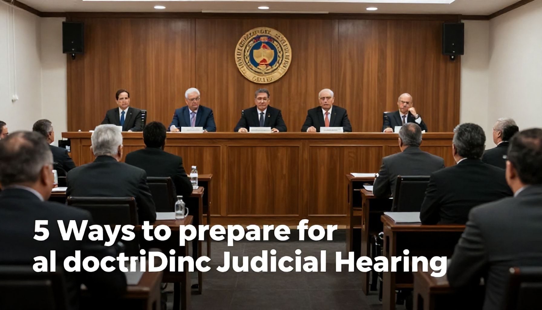 5 formas de prepararte para una audiencia judicial