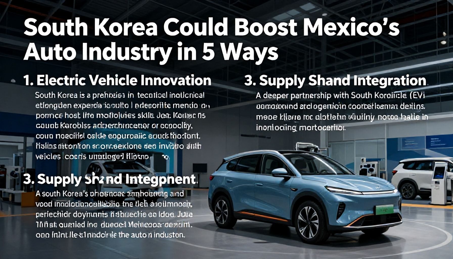 5 formas en que Corea del Sur puede impulsar la industria automotriz mexicana*