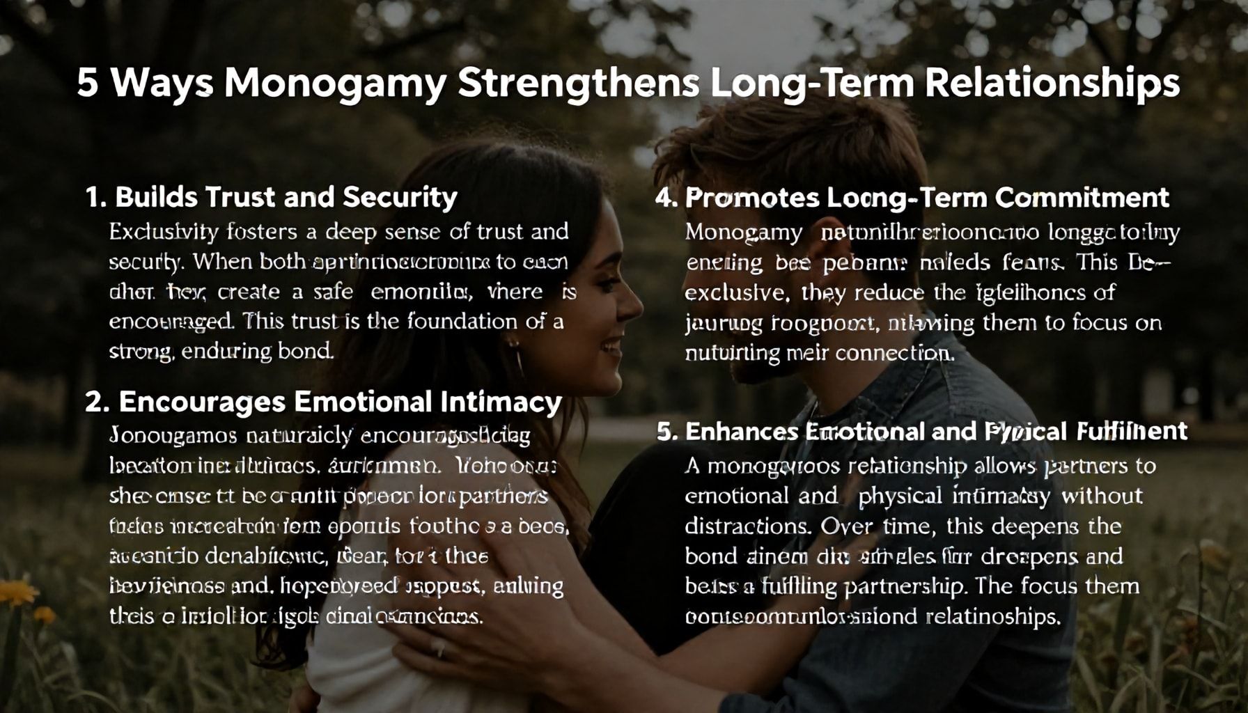 5 formas en que la monogamia fortalece las relaciones a largo plazo*