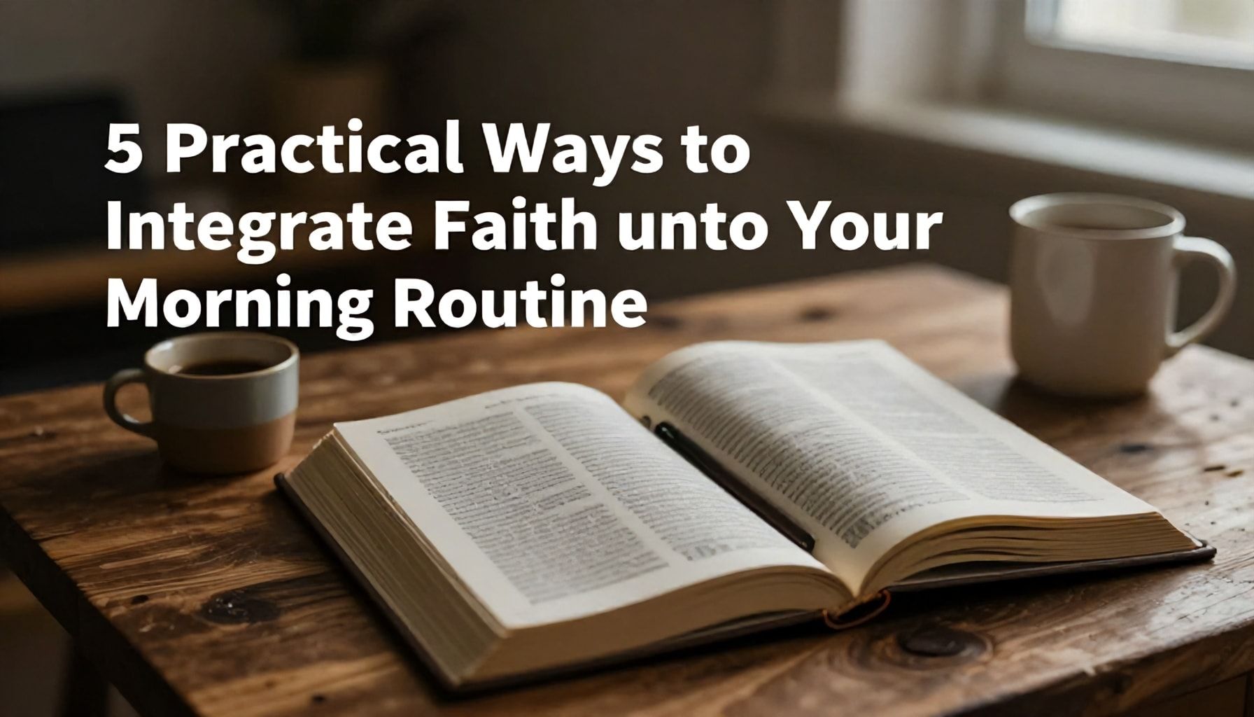 5 formas prácticas de integrar la fe en tu rutina matutina*