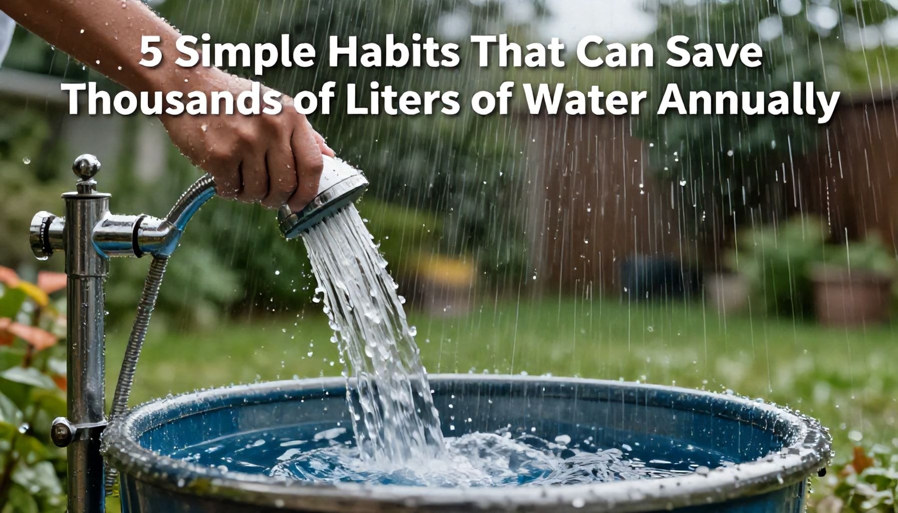 5 hábitos simples que pueden ahorrar miles de litros al año*