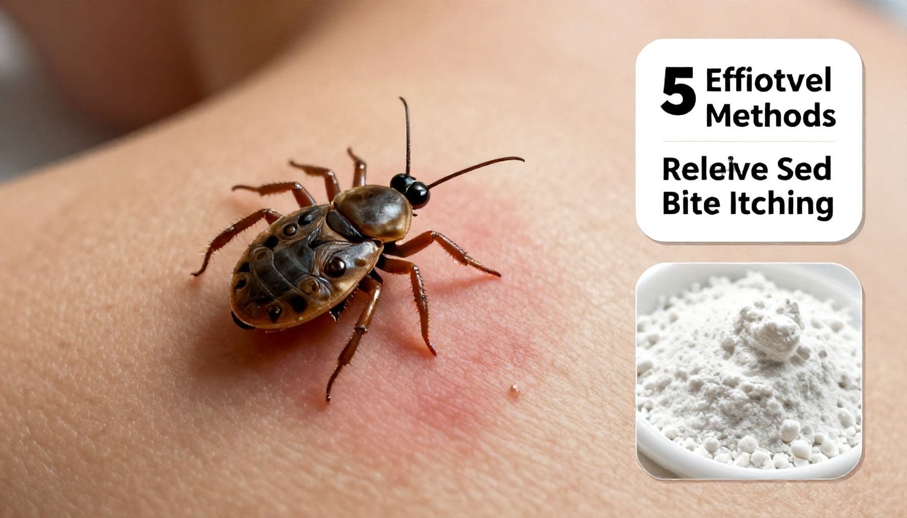 5 métodos efectivos para aliviar la picazón de una picadura de chinche