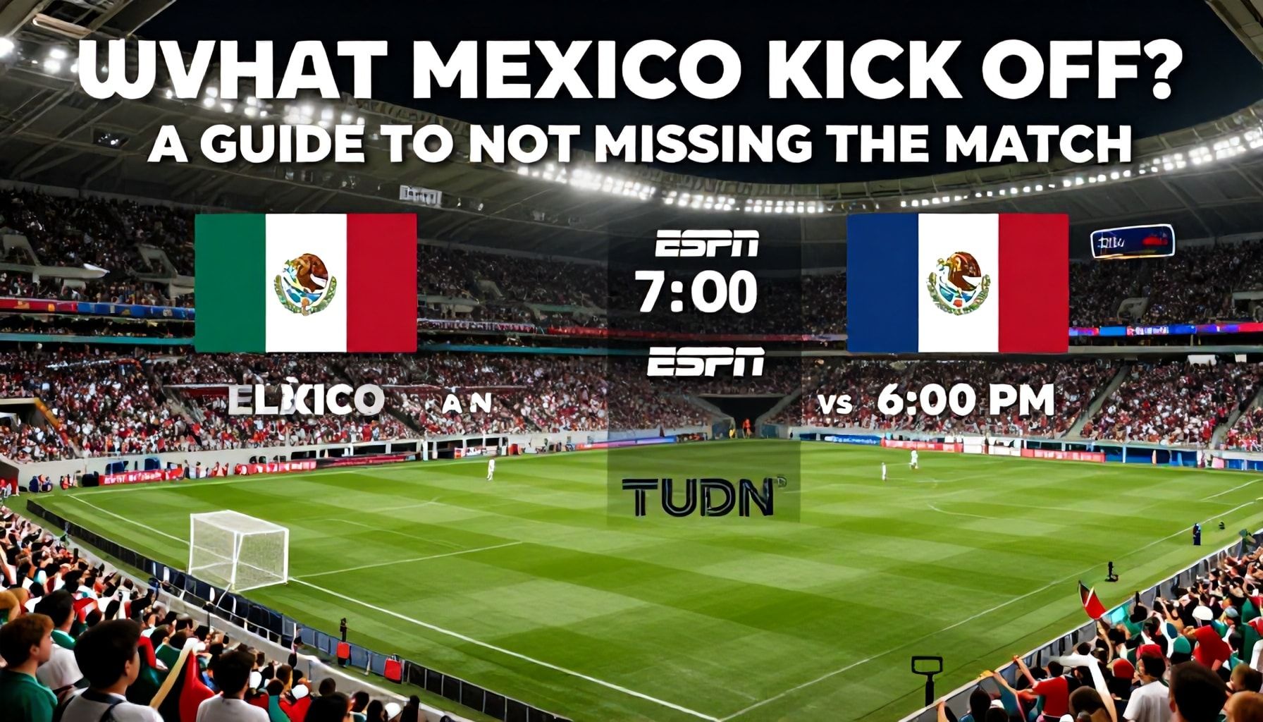 ¿A qué hora patea México? Guía para no perder el partido*