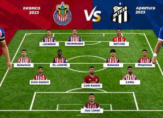 Chivas y Santos Laguna definen alineaciones para el Clásico Tapatío del Apertura 2023