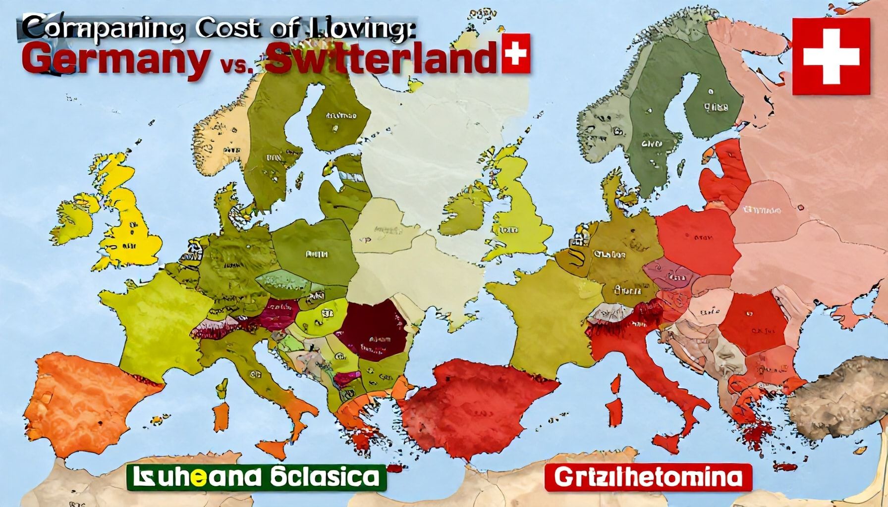Cómo comparar costos de vida entre Alemania y Suiza*