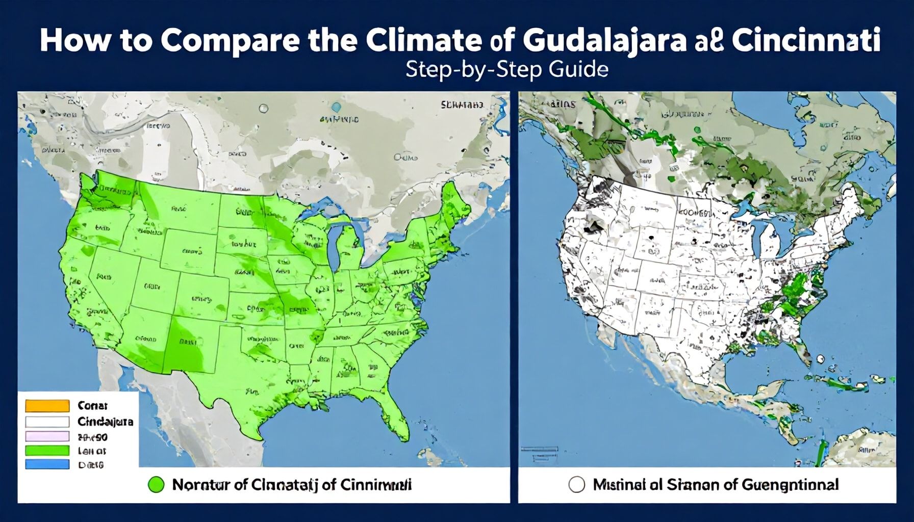 Cómo comparar el clima de Guadalajara y Cincinnati: Guía paso a paso*