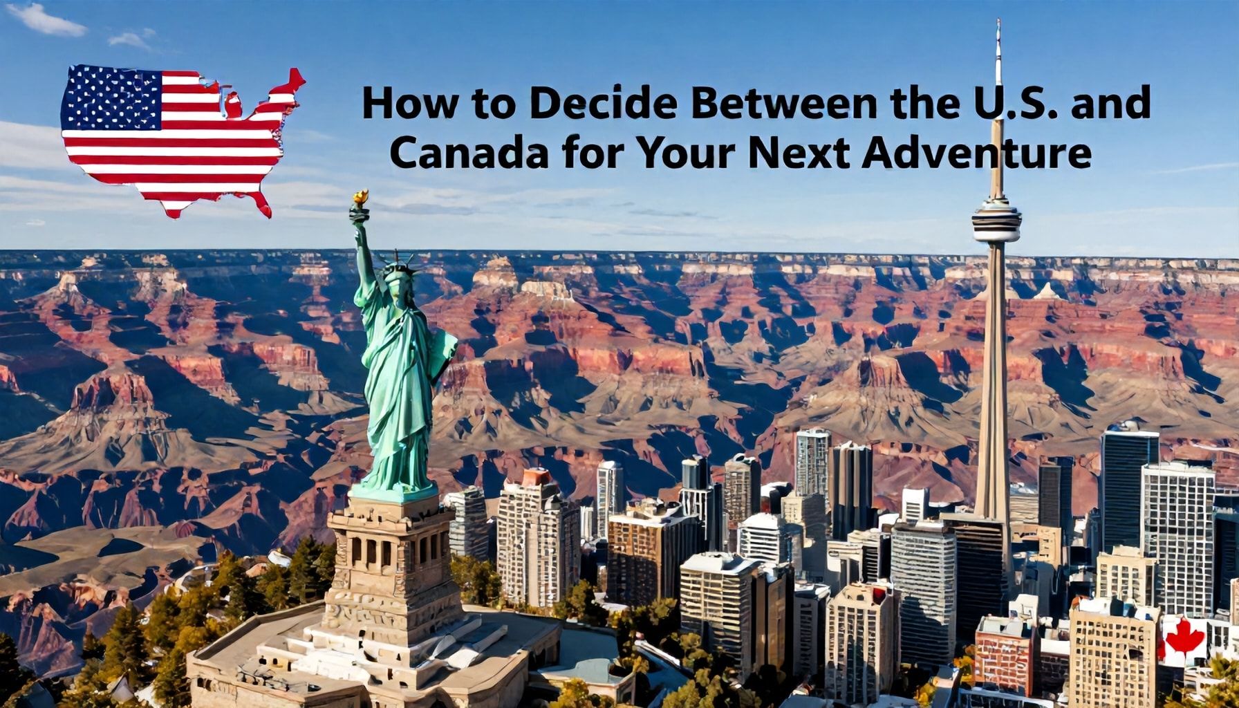 Cómo decidir entre EE.UU. y Canadá para tu próxima aventura*