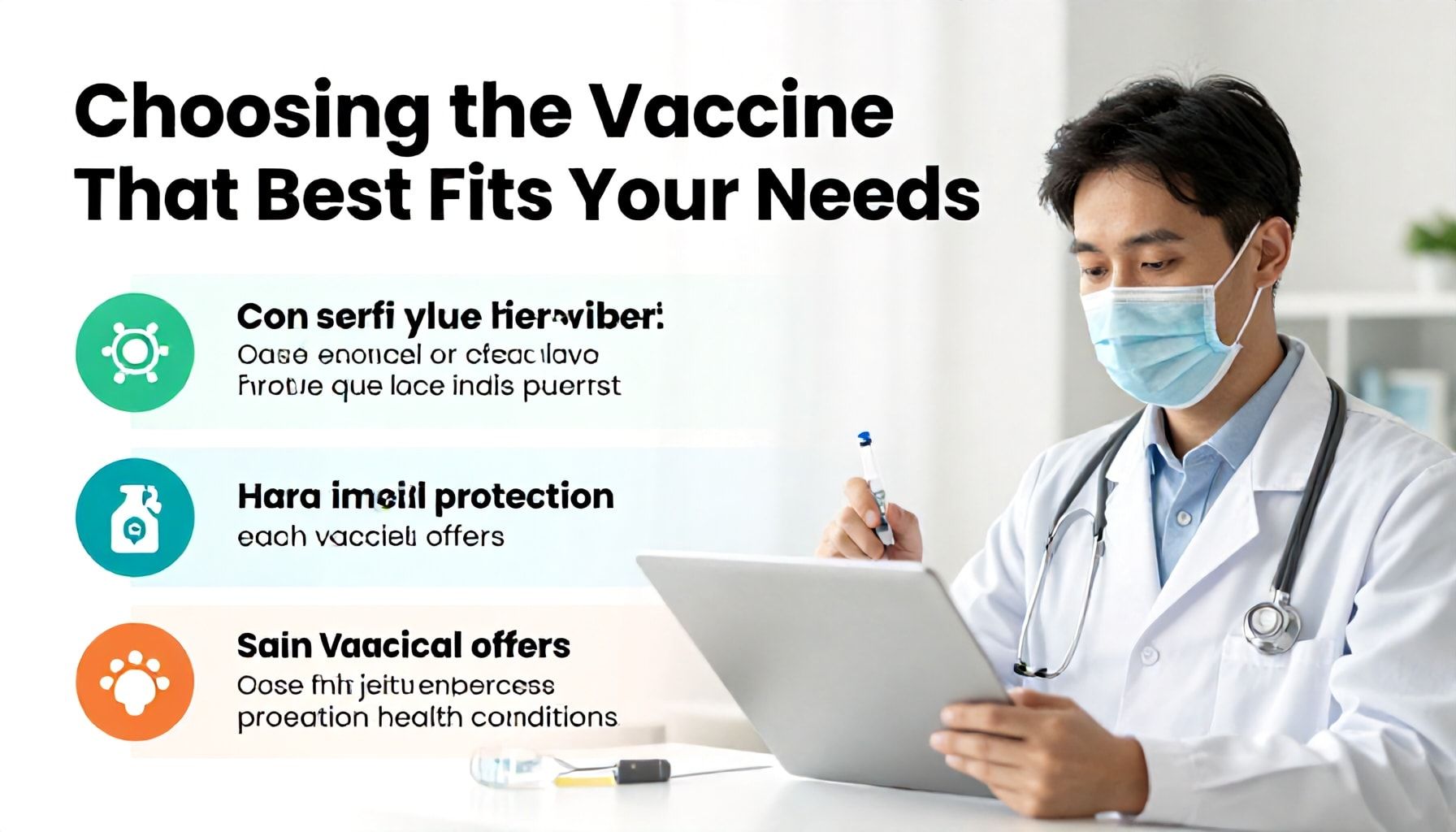 Cómo elegir la vacuna que mejor se adapta a tus necesidades