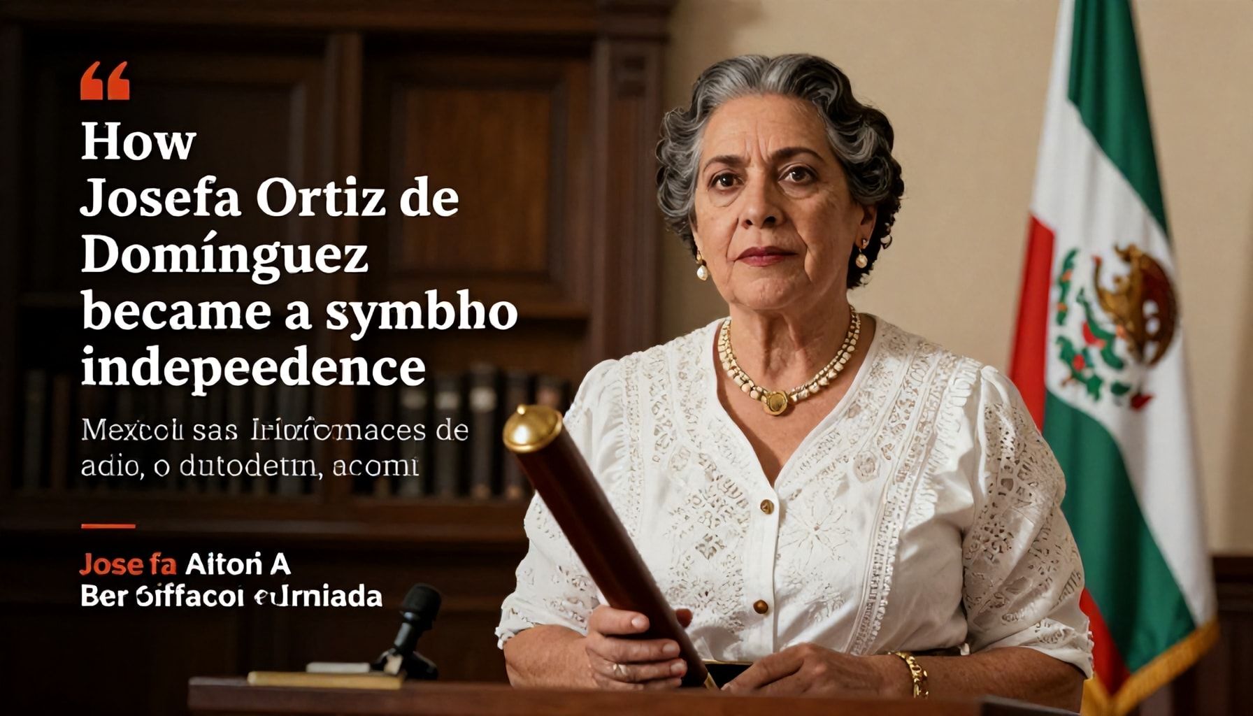 Cómo Josefa Ortiz de Domínguez se convirtió en un símbolo de la independencia mexicana*