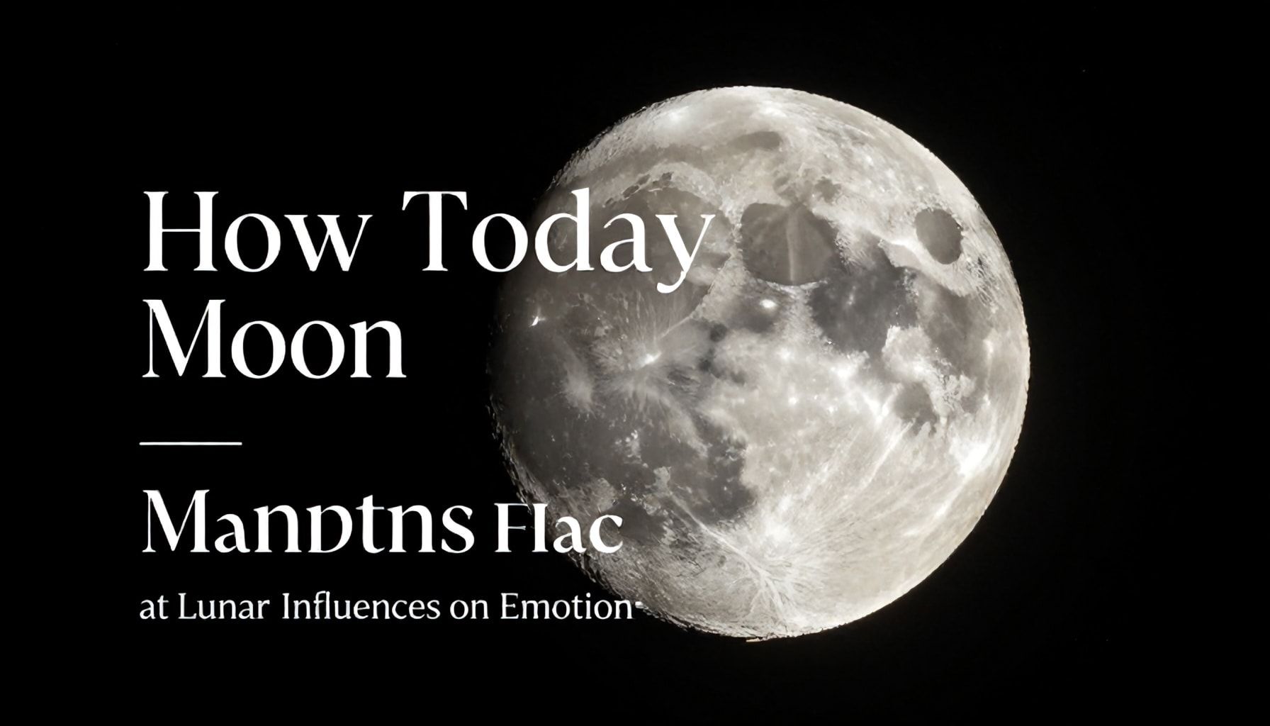Cómo la Luna de Hoy Afecta tu Estado de Ánimo*
