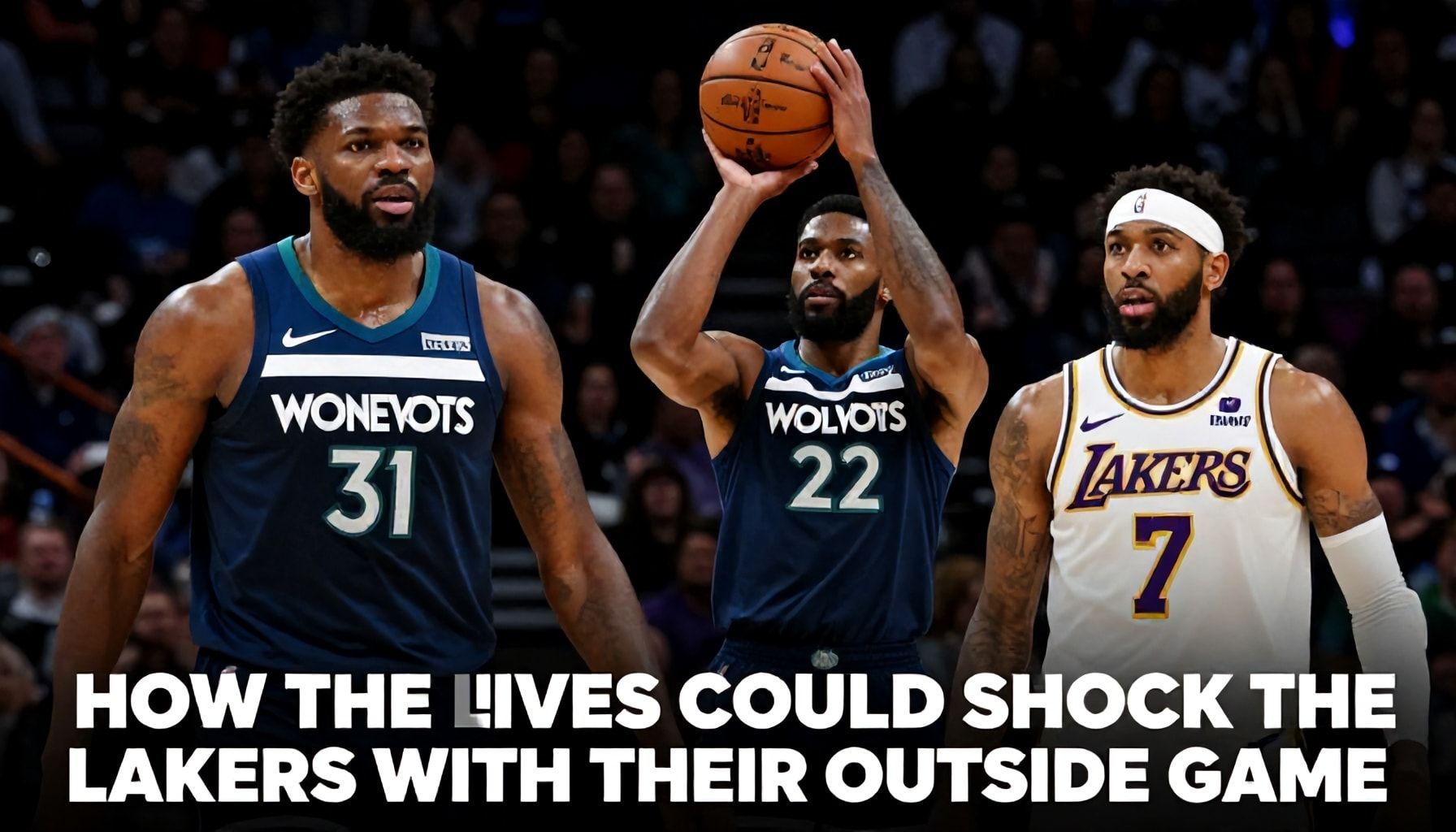 Cómo los Wolves pueden sorprender a los Lakers con su juego exterior*