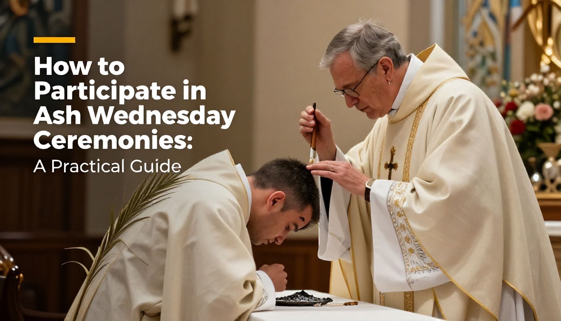 Cómo participar en las ceremonias del Miércoles de Ceniza: una guía práctica*