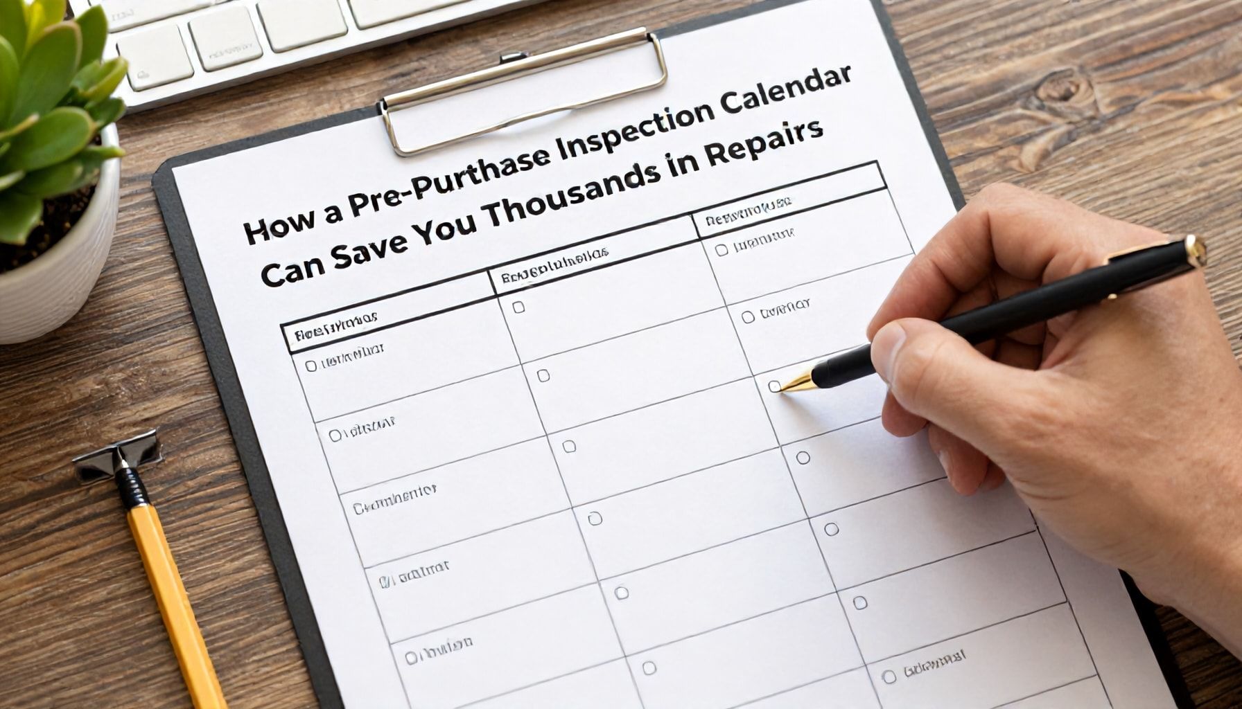 Cómo un calendario de verificación puede ahorrarte miles de dólares en reparaciones*