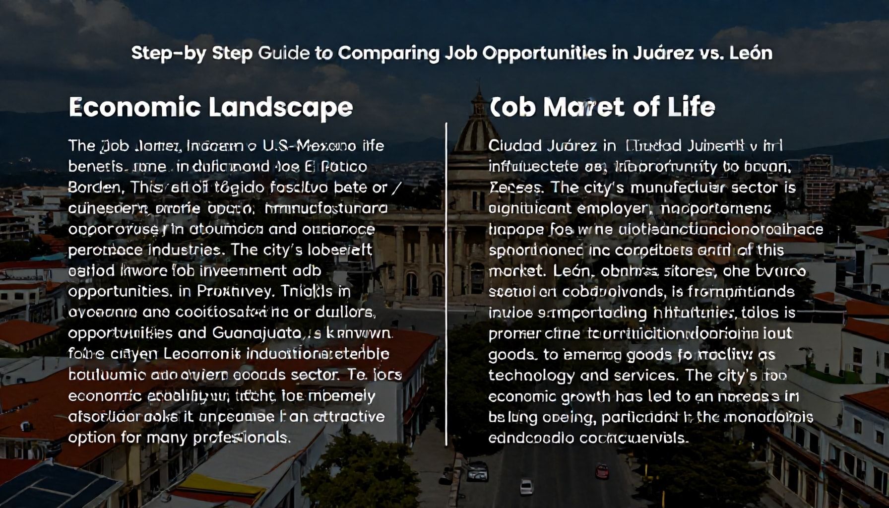 Guía paso a paso para comparar oportunidades laborales en ambos destinos*