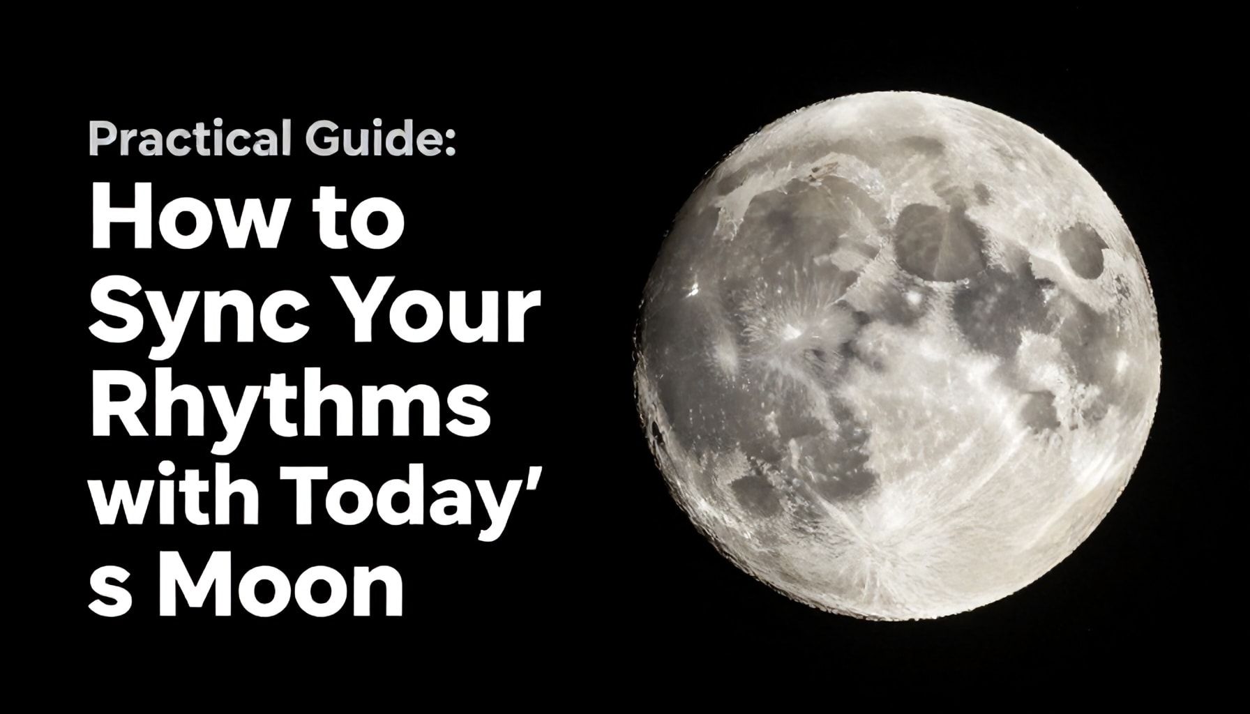 Guía Práctica: Cómo Sincronizar tus Ritmos con la Luna de Hoy*