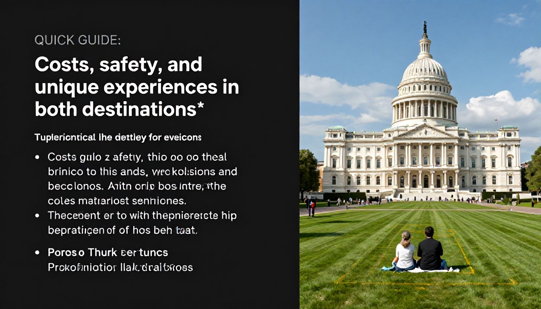 Guía rápida: Costos, seguridad y experiencias únicas en ambos destinos*