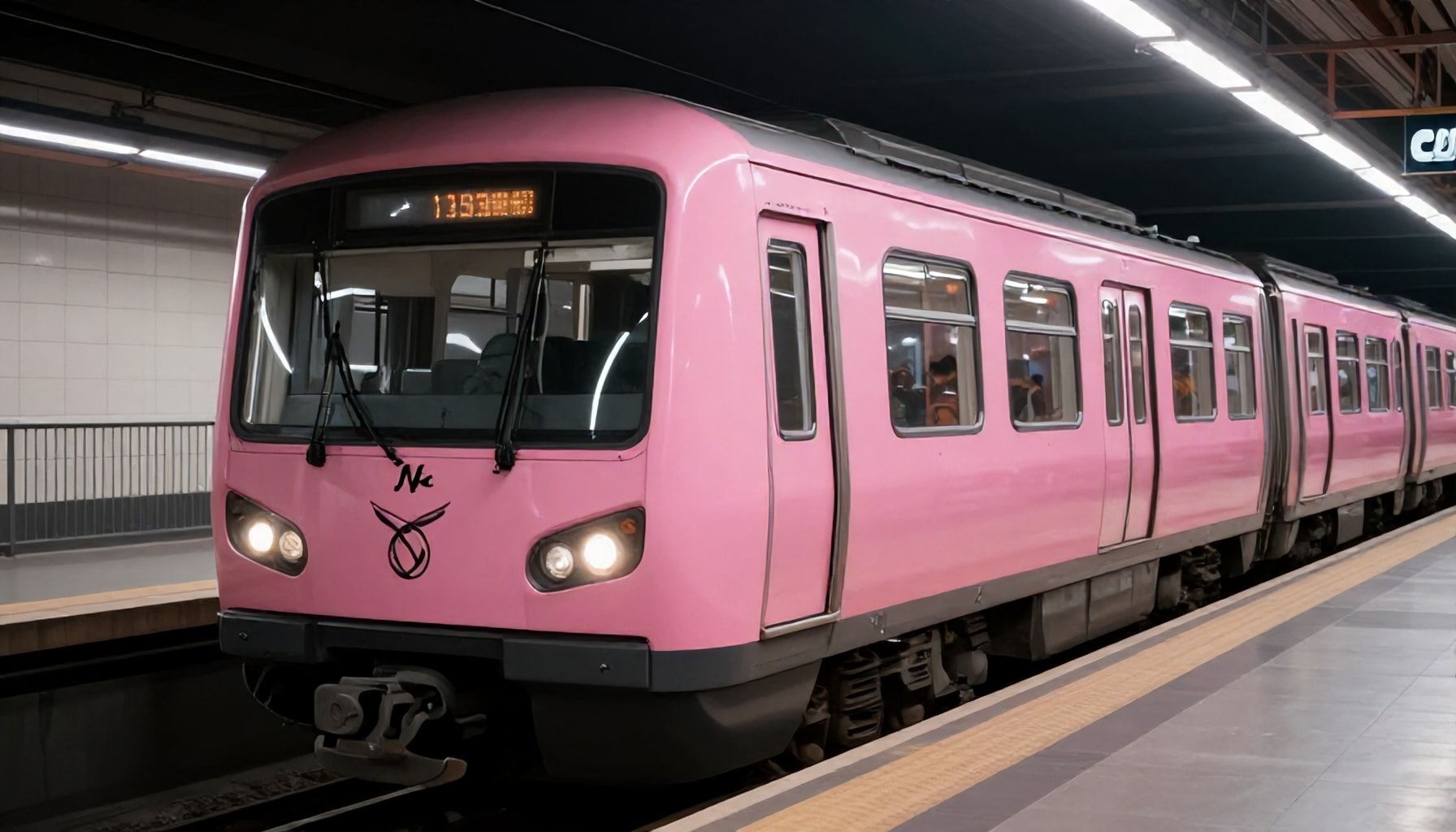 La verdad detrás del color rosa de esta línea del Metro*