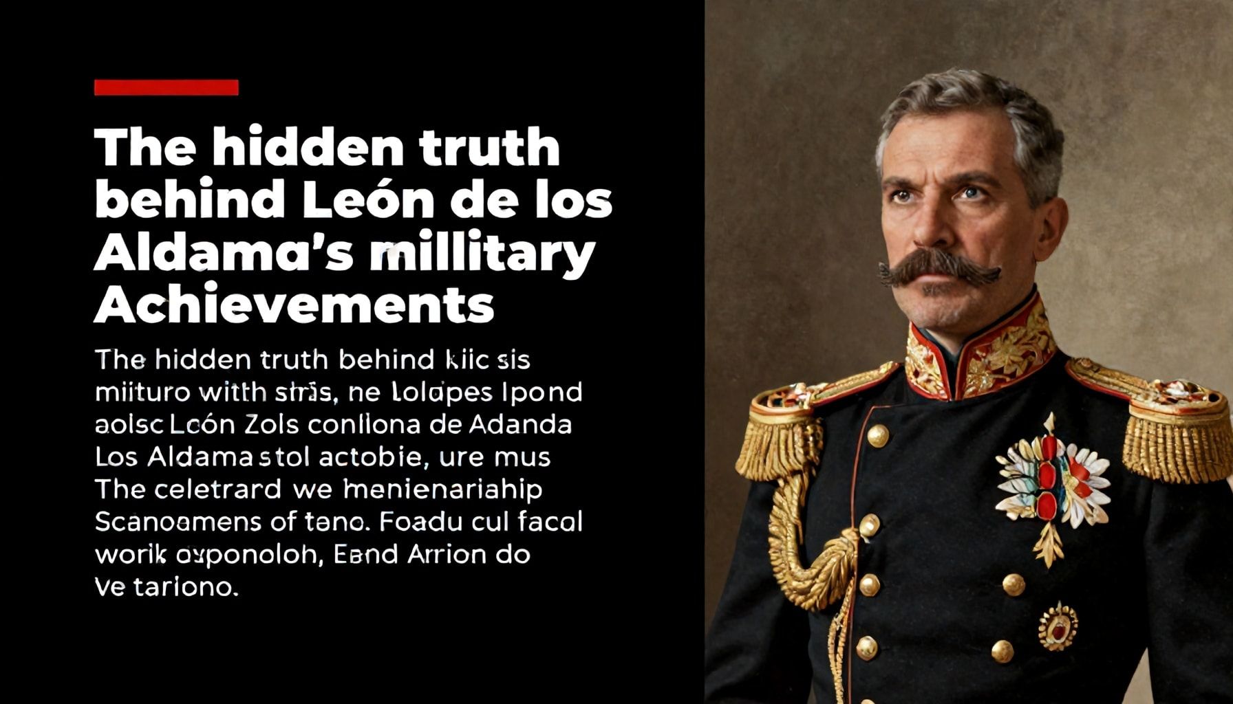 La verdad oculta detrás de los logros militares de León de los Aldama*
