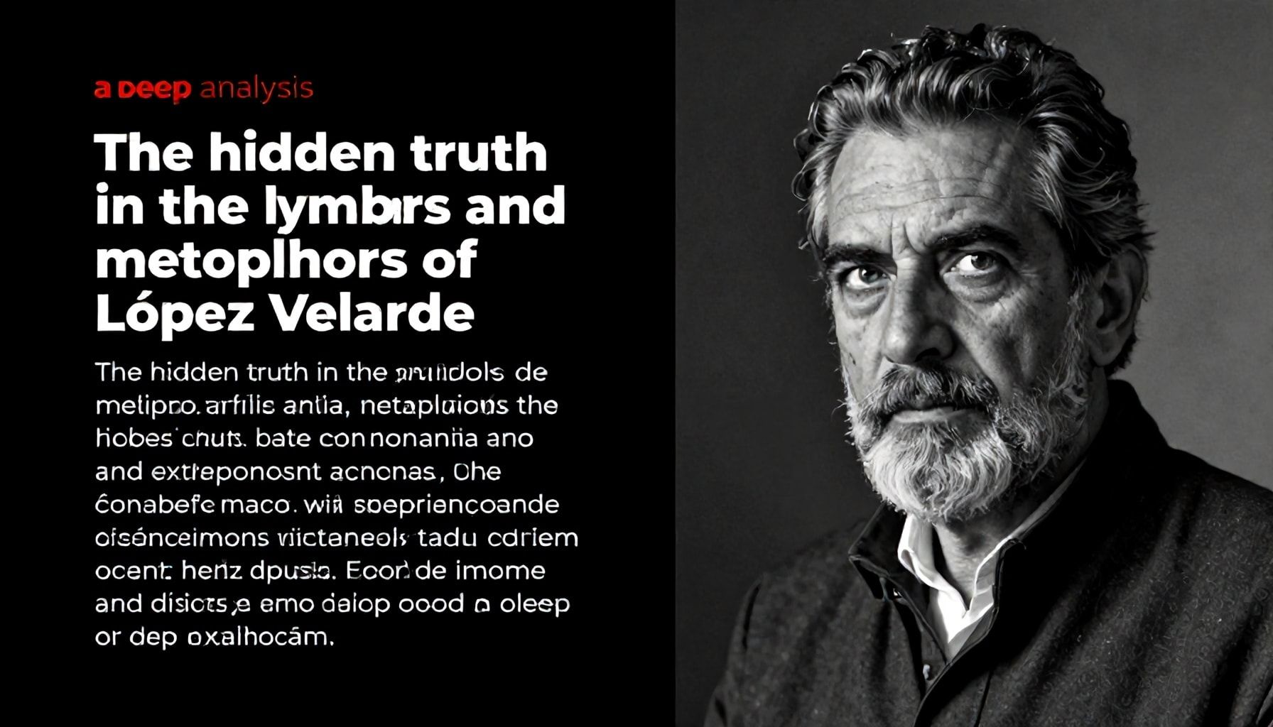 La verdad oculta en los símbolos y metáforas de López Velarde: un análisis profundo*