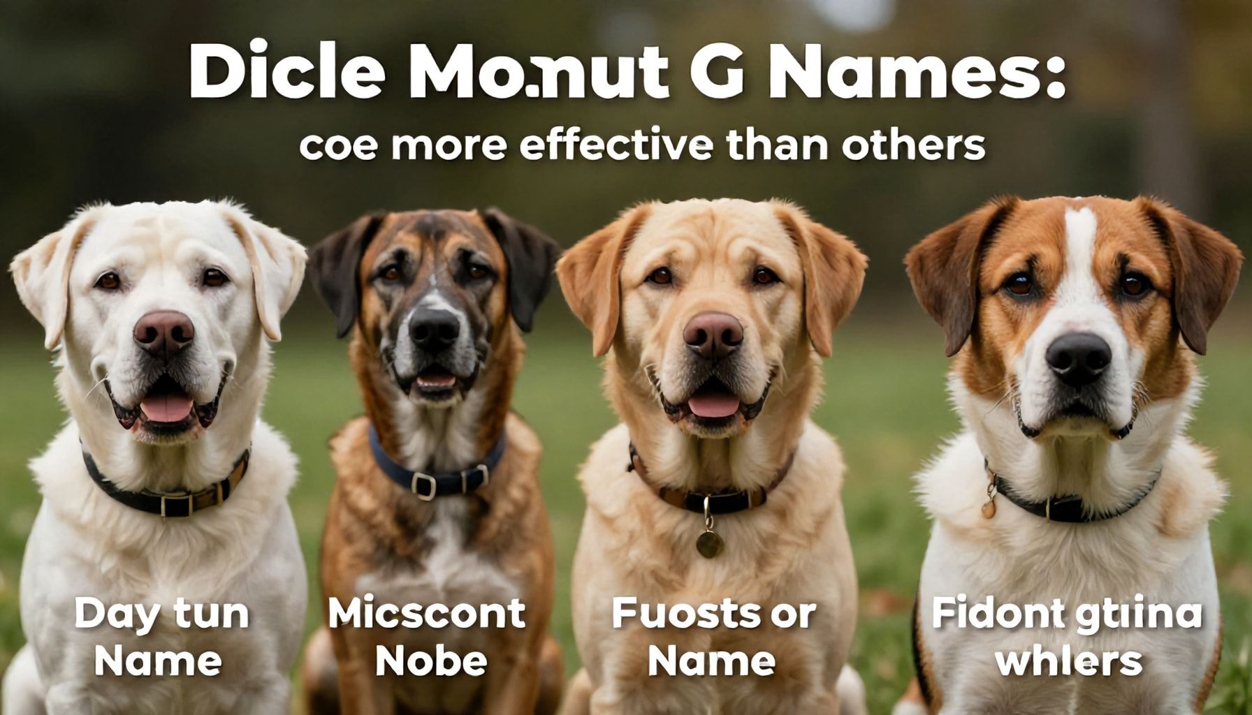 La verdad sobre los nombres de perros: por qué algunos son más efectivos que otros*