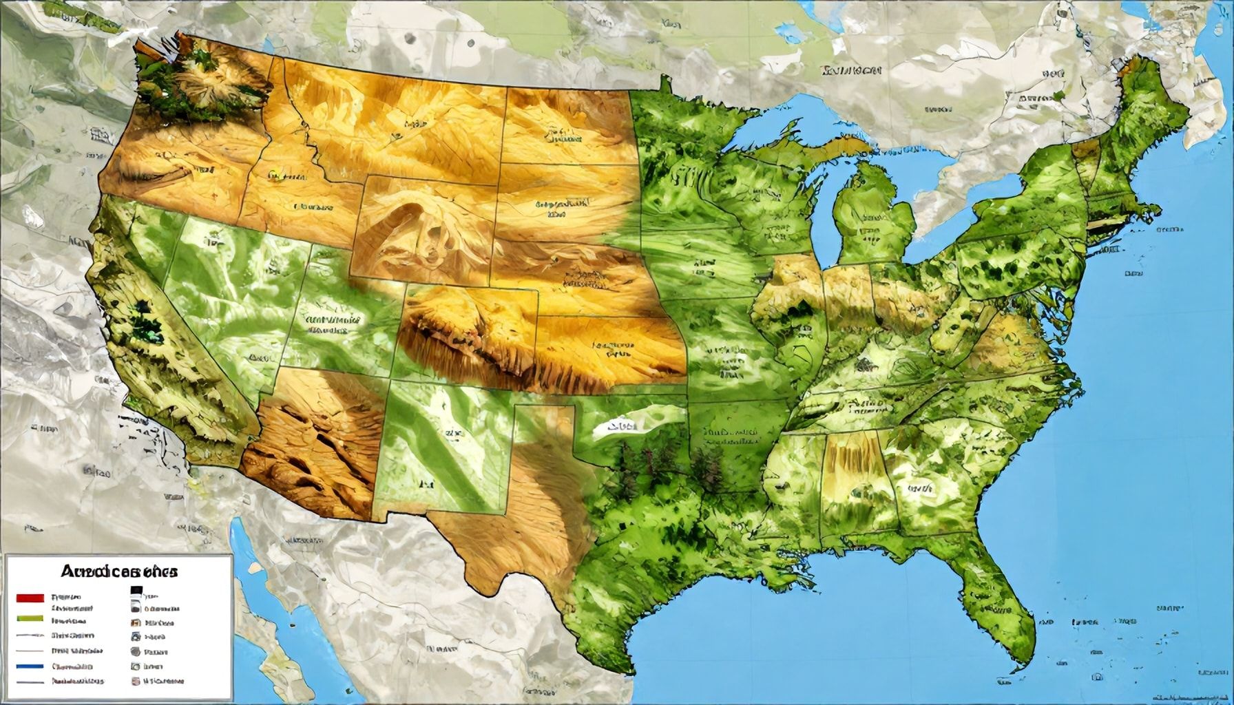 La verdad sobre los paisajes ocultos de América que tu atlas revela*