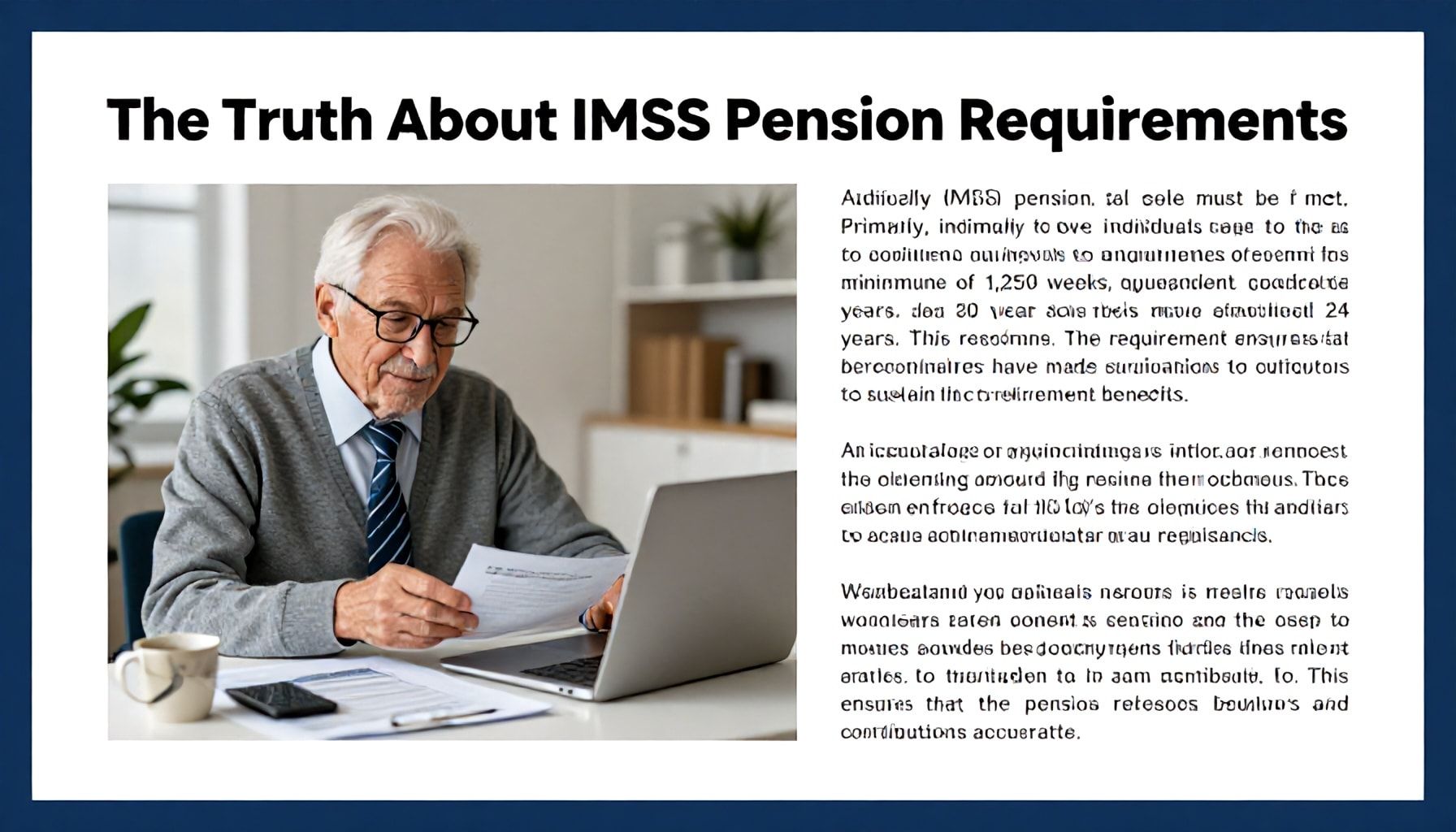 La Verdad Sobre los Requisitos para Recibir tu Pensión IMSS*