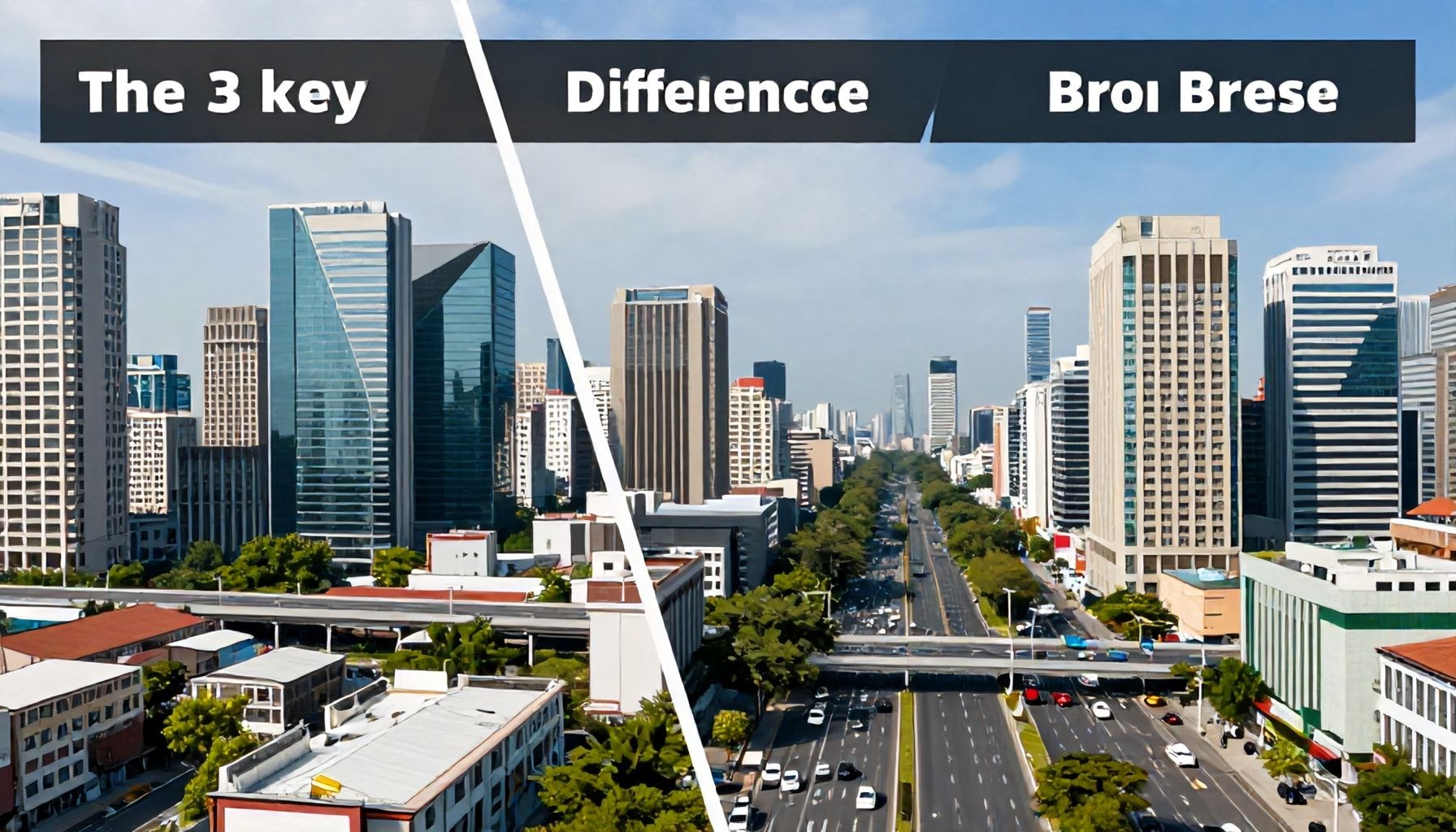 Las 3 diferencias clave en infraestructura y transporte entre ambas ciudades*
