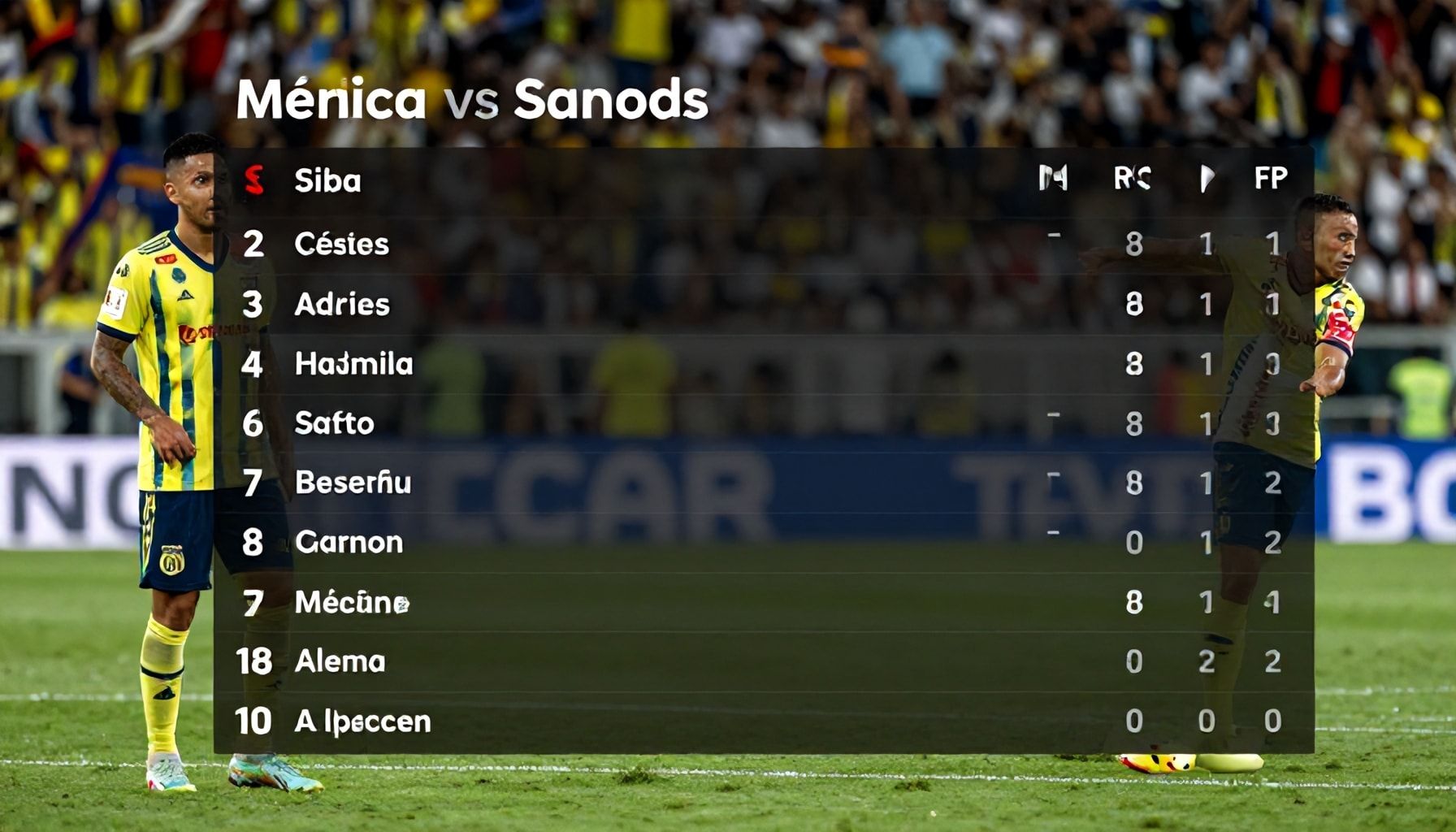 Las consecuencias para la tabla de posiciones