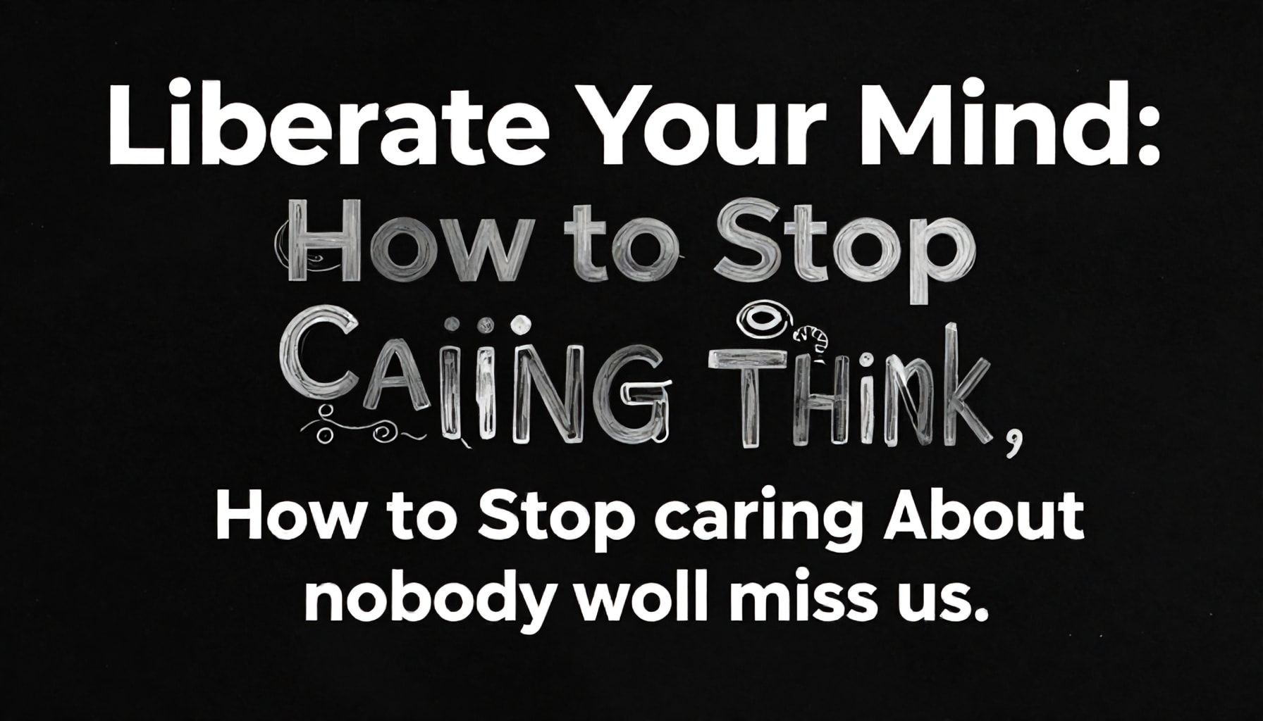 Libera tu mente: Cómo dejar de importar lo que otros piensan*