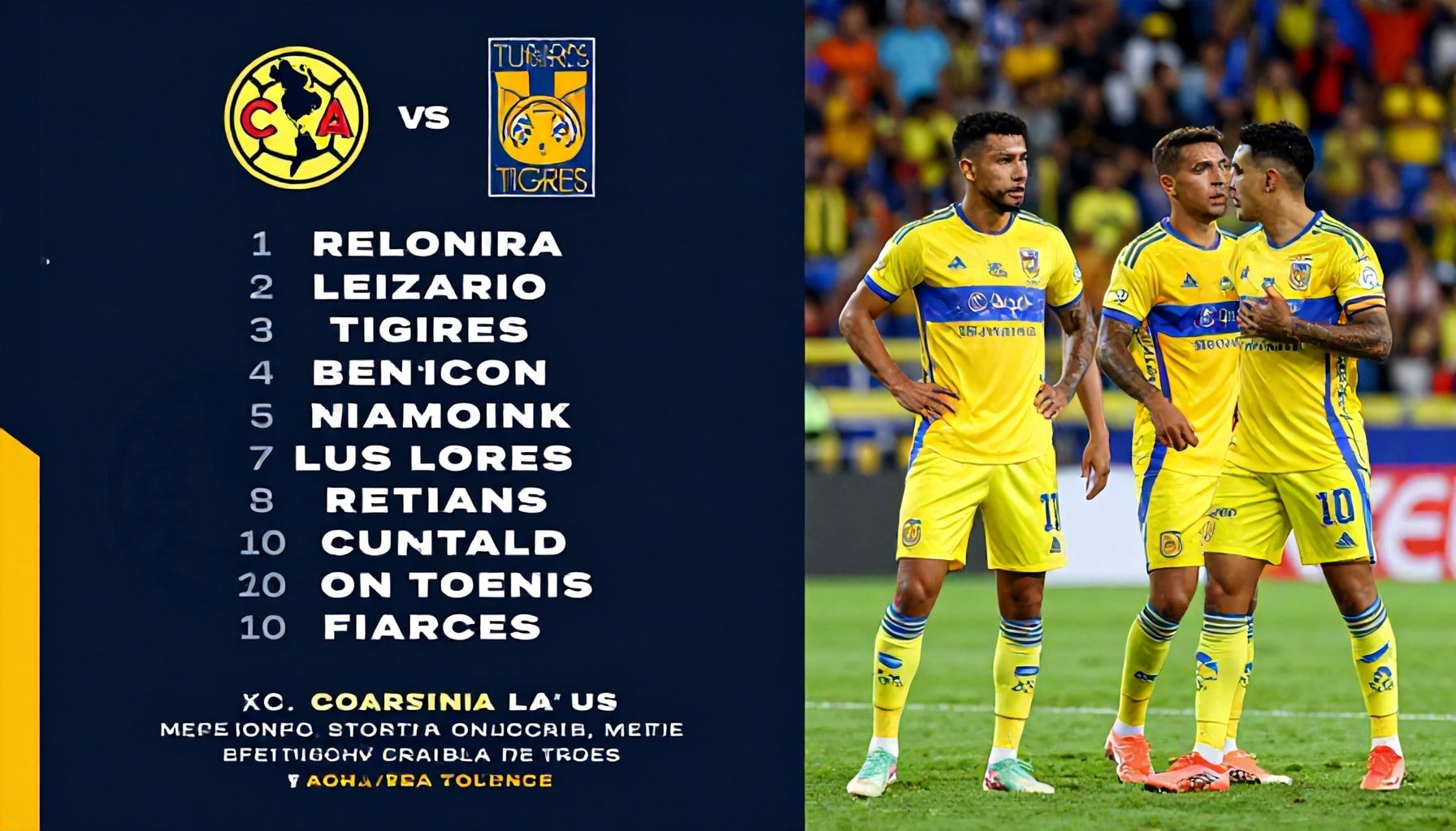 Los jugadores que pueden decidir el partido entre América y Tigres*