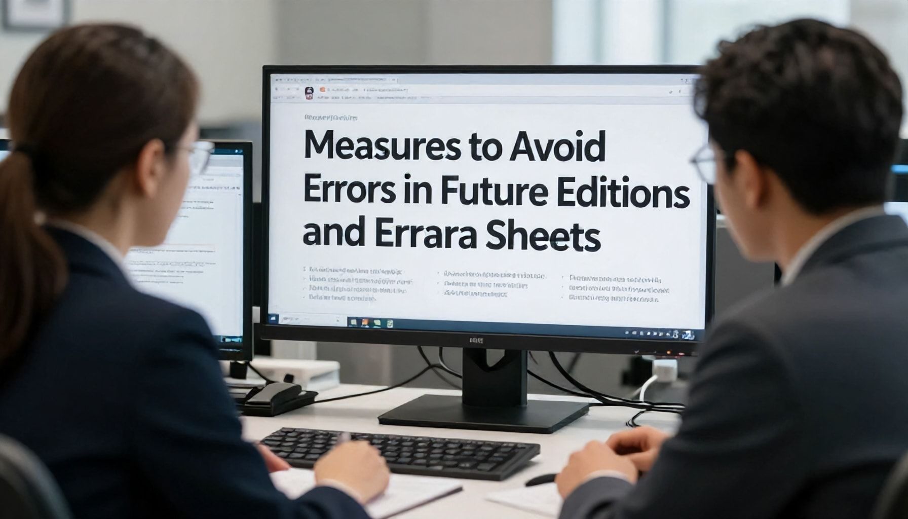 Medidas para evitar errores en futuras ediciones