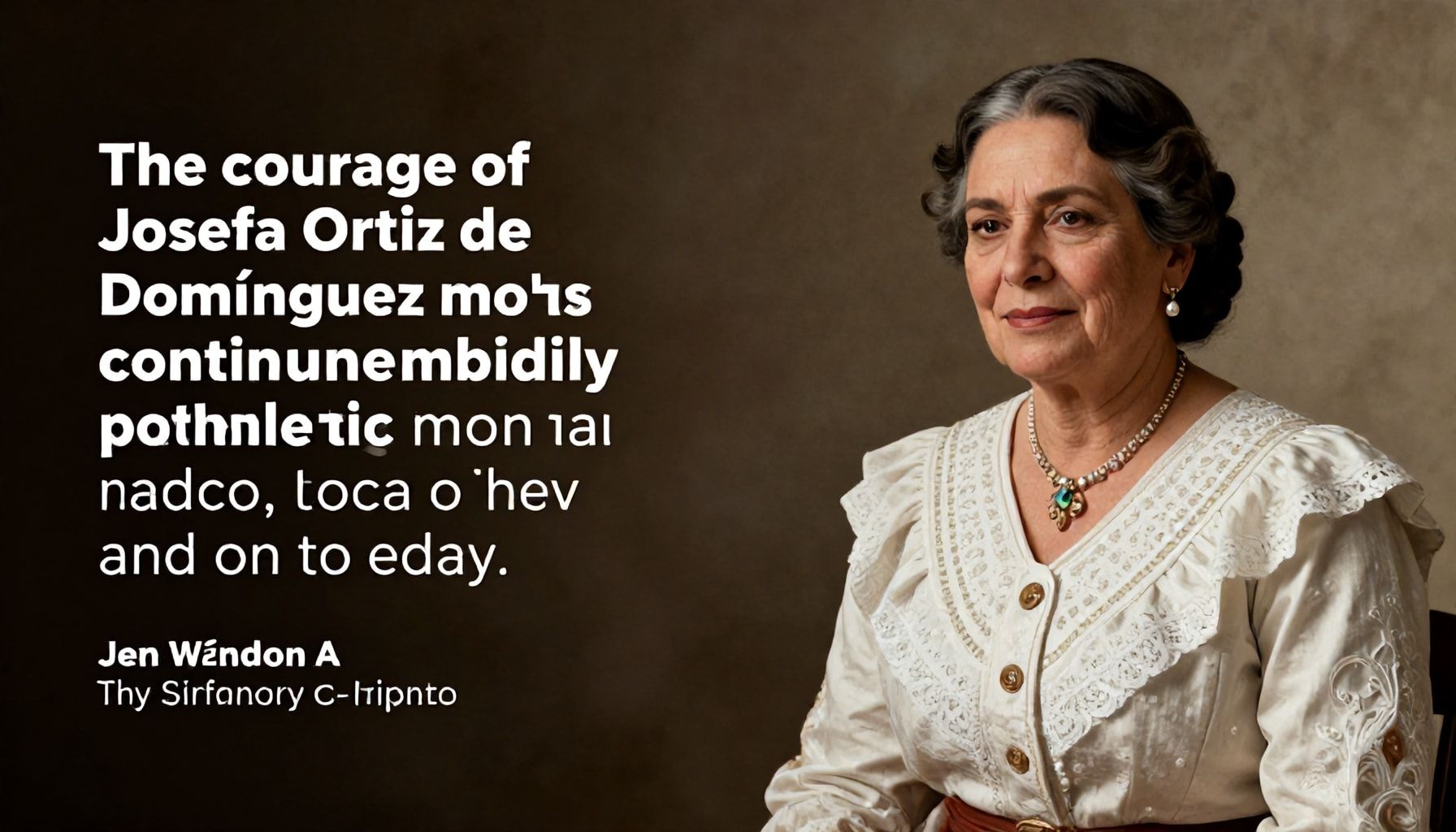 Por qué el coraje de Josefa Ortiz de Domínguez sigue inspirando hoy*