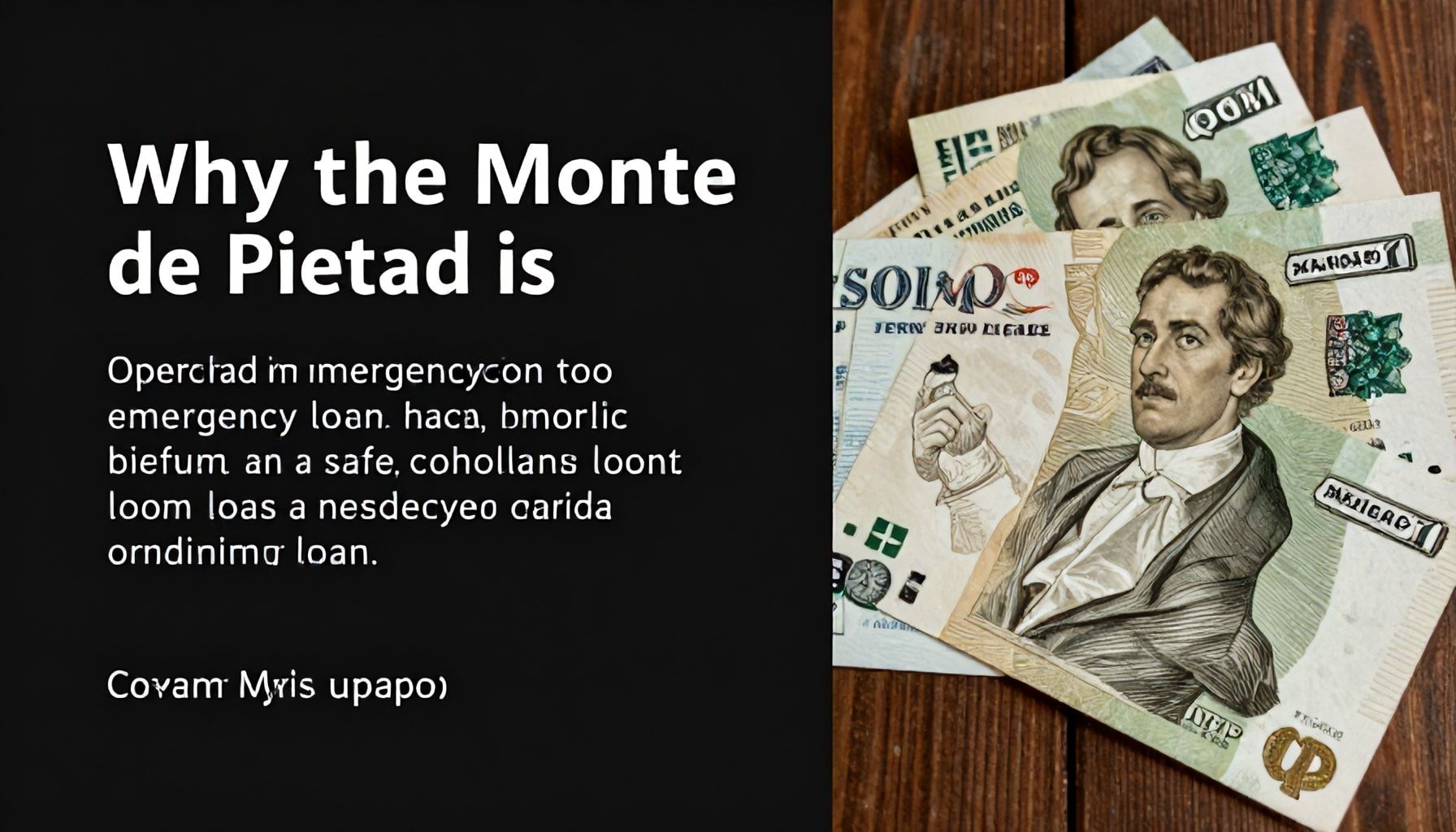 Por qué el Monte de Piedad es una opción segura para préstamos de emergencia*