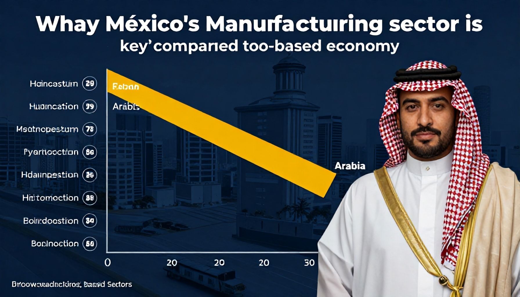 Por qué el sector manufacturero de México es clave frente a la economía basada en hidrocarburos de Arabia Saudita*
