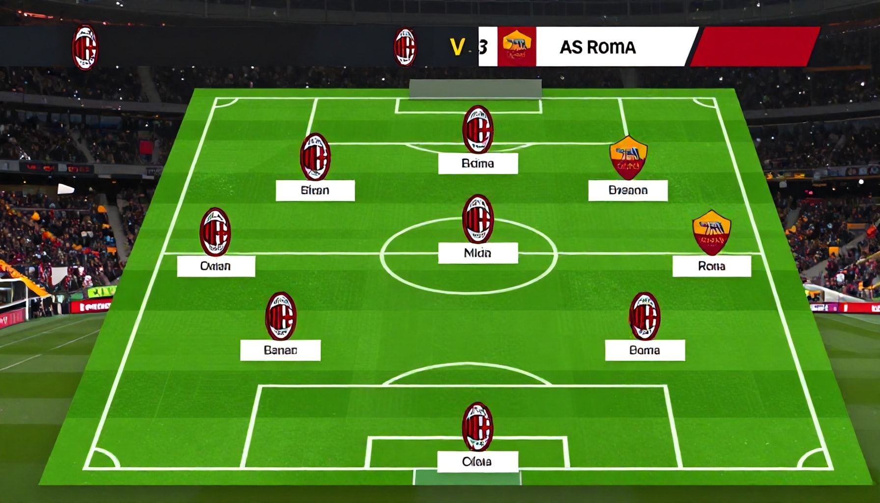 Por qué la mediocampo será decisivo en el duelo entre Milan y Roma