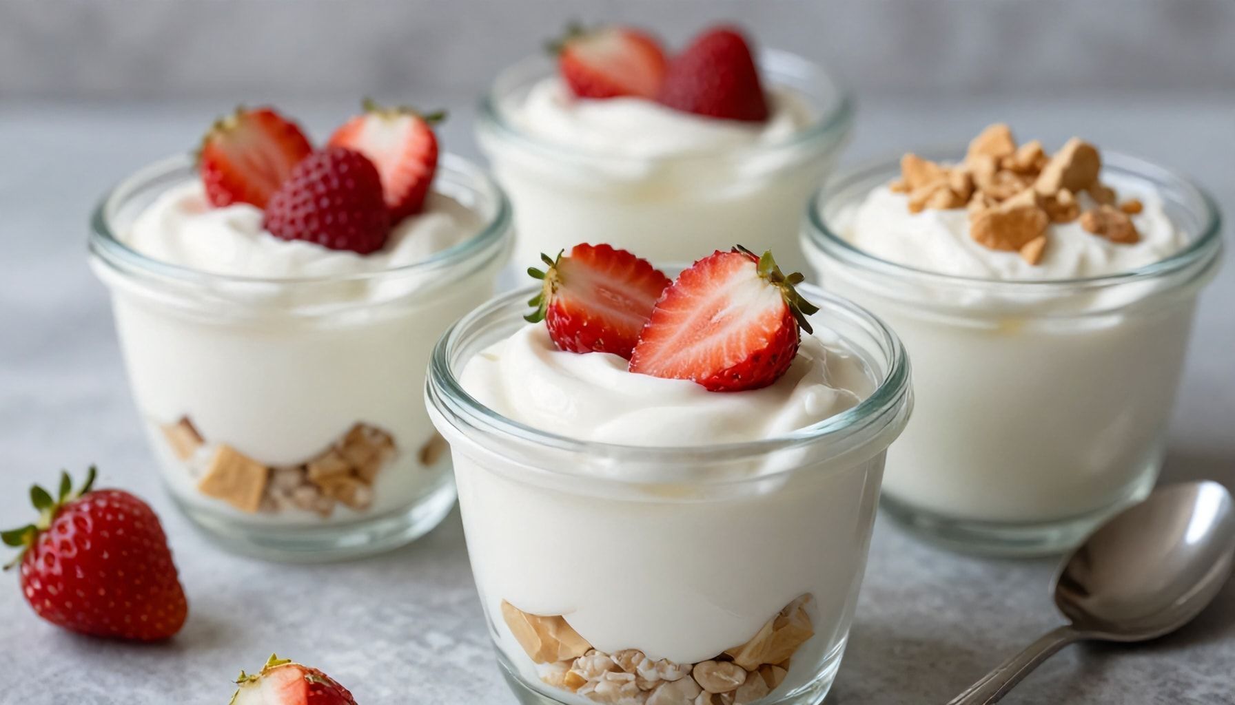 Prepara deliciosos postres con yogur griego sin azúcar en solo 10 minutos*
