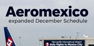Vuelo de Aeroméxico a CDMX desde Hermosillo aumenta a 3 frecuencias diarias en diciembre Home