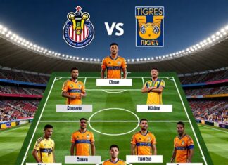 Tigres confirma su once inicial contra Chivas con 3 cambios clave para el duelo decisivo