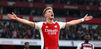 Arsenal remonta con gol de Ødegaard en el minuto 89 para vencer 3-1 al West Ham