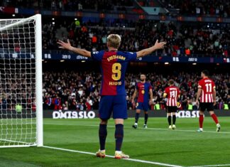 Griezmann marca de penal y el Barça supera 2-1 al Athletic en el Camp Nou