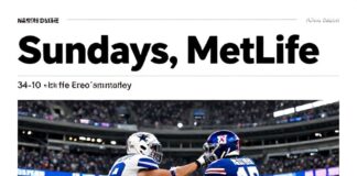 Los Cowboys aplastan a los Giants con 34-10 en el MetLife Stadium