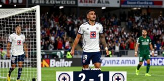 Cruz Azul remonta con gol de Uriel Antuna al minuto 87 y vence 2-1 al San Luis