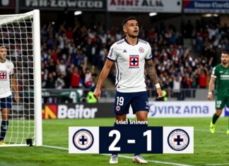 Cruz Azul remonta con gol de Uriel Antuna al minuto 87 y vence 2-1 al San Luis