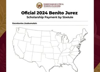 Calendario oficial de pagos de la Beca Benito Juárez 2024 por estado