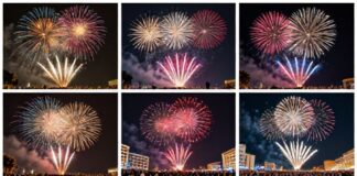 Miles celebran el 2025 con fuegos artificiales y tradiciones en 12 ciudades españolas